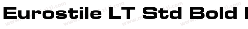Eurostile LT Std Bold Extended 2字体转换